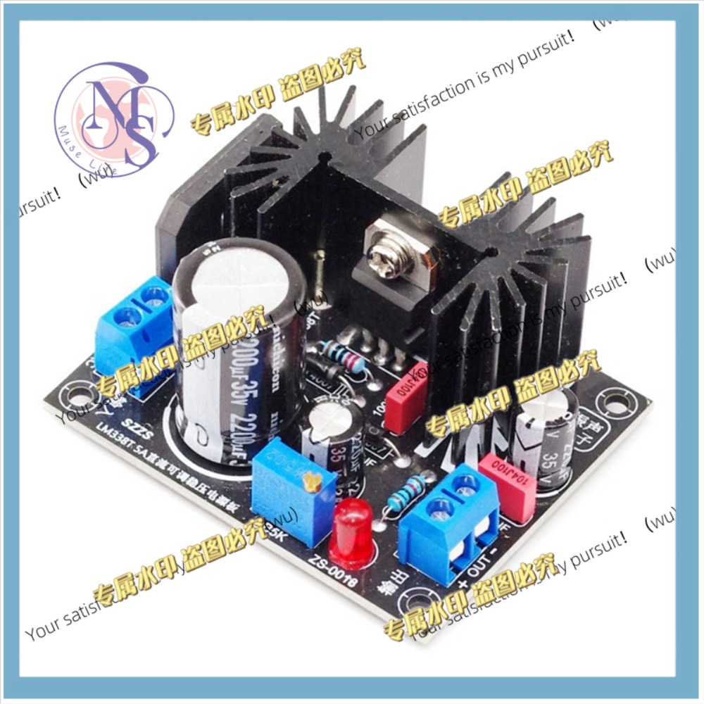 Diy Electronics Filament - บอร์ดจ่ายไฟแบบปรับค่าได้ LM317 1.5A สำหรับควบคุมแรงดันไฟฟ้าของหลอดไส้ ชุดอุปกรณ์อิเล็กทรอนิกส์ DIY