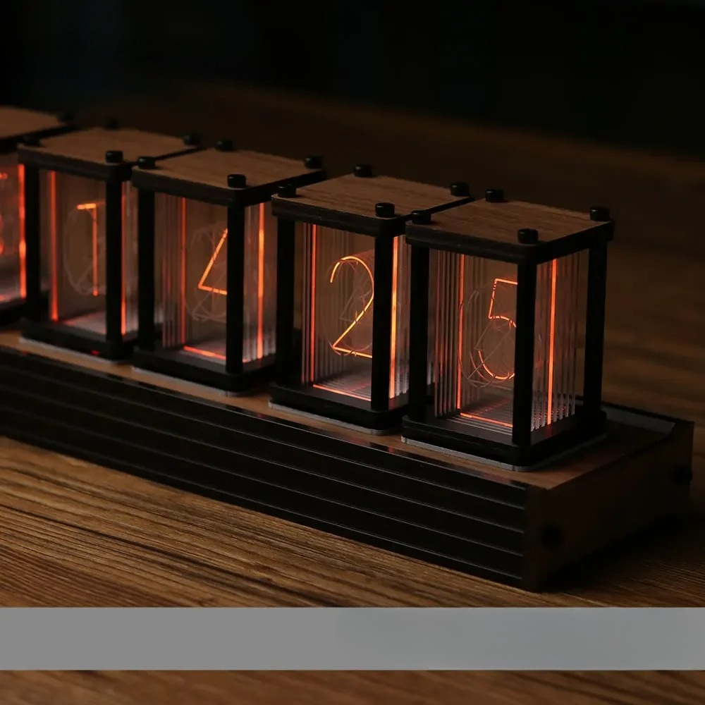 Diy Electronics Ideas - นาฬิกาหลอดนิกซี่ RGB DIY นาฬิกาตั้งโต๊ะ LED อิเล็กทรอนิกส์
