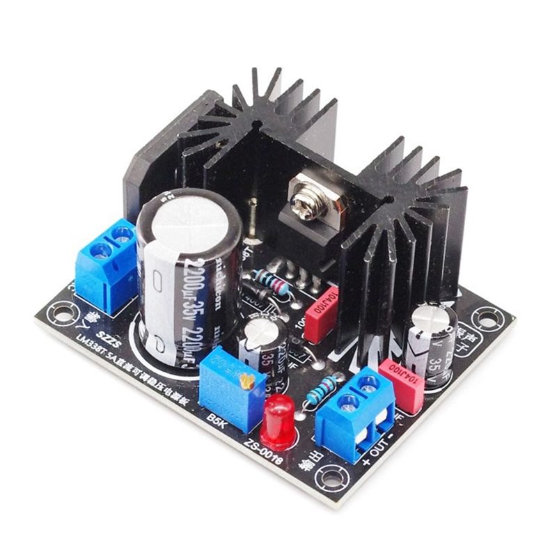 Diy Electronics Filament - บอร์ดจ่ายไฟแบบปรับได้ LM317 1.5A ชุดอุปกรณ์อิเล็กทรอนิกส์ DIY สำหรับควบคุมแรงดันไฟฟ้าแบบเส้นตรง-A32R