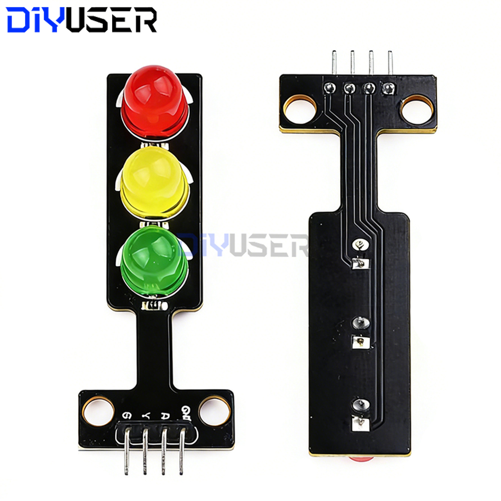 Diy Electronics Raspberry Pi - โมดูลไฟจราจร LED 5V สัญญาณดิจิตอล 3 สี