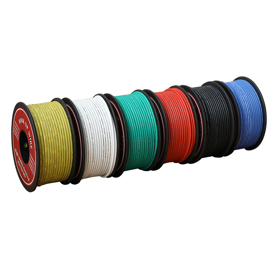 Diy Electronics For Kids - 50 m/ม้วนสายไฟ UL3132 26AWG ซิลิโคนฉนวน Stranded