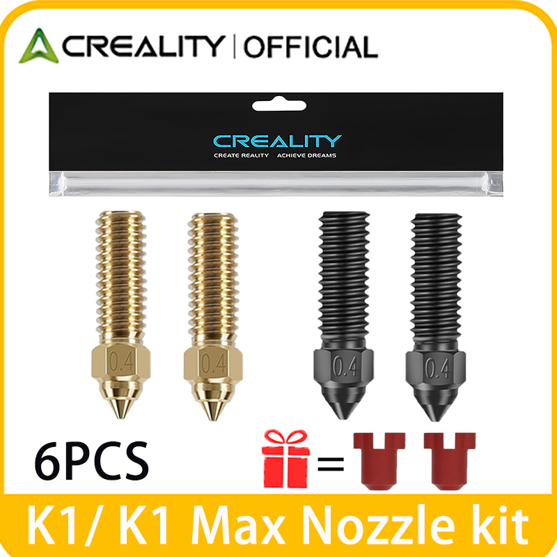 Creality Printer K1 - ชุดหัวฉีด Creality Official K1/K1 Max ทองเหลือง/เหล็กชุบแข็ง