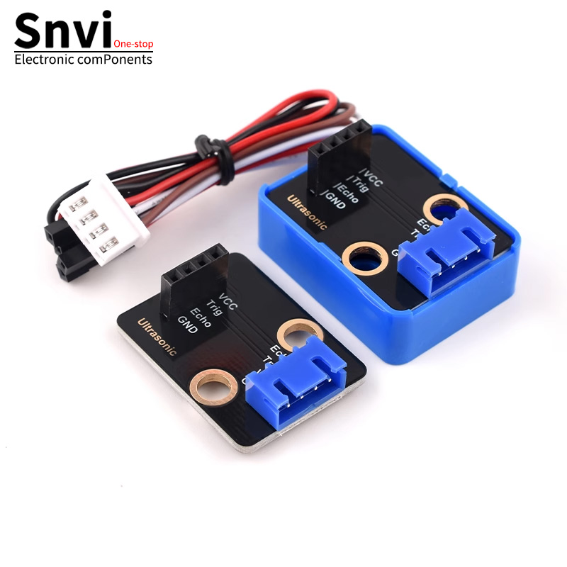 Ultrasonic Sensor Hc - โมดูลบอร์ดอะแดปเตอร์อัลตราโซนิก HC-SR04 เซ็นเซอร์หลีกเลี่ยงสิ่งกีดขวาง รถอัจฉริยะ ใช้งานร่วมกับบล็อกตัวต่อ Arduino