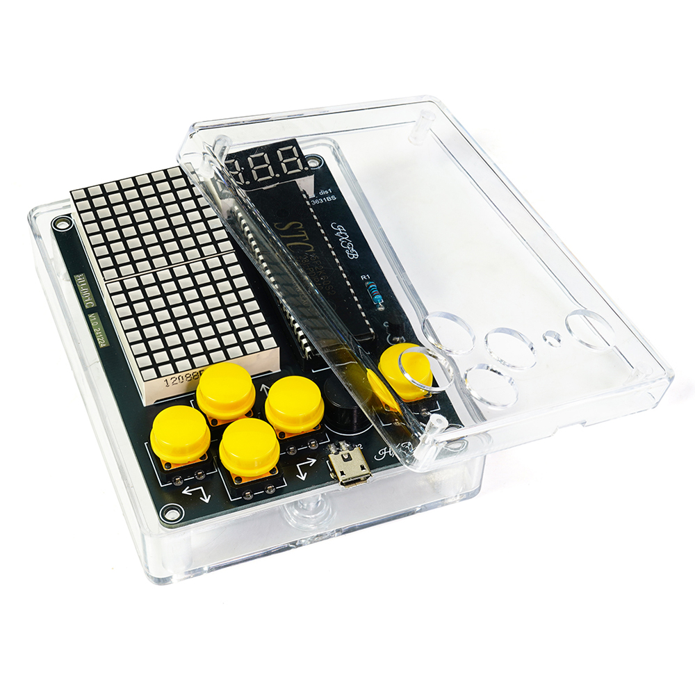 Diy Electronics Game - DIY อัพเกรด Pixel เกมคอนโซลชุดอิเล็กทรอนิกส์ LED สีแดง