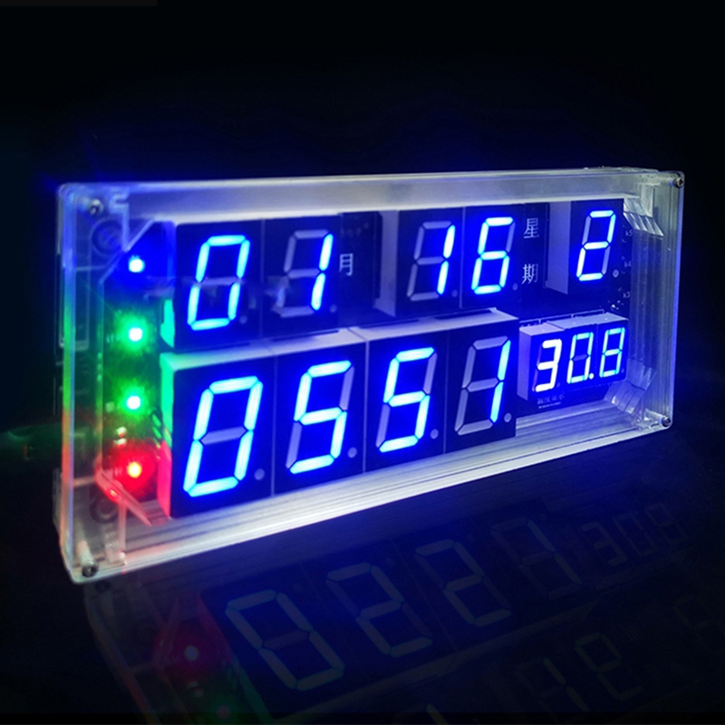 Diy Electronics For Sale - ซูเปอร์เซลล์ ชุดนาฬิกาเสียงพูดหน้าจอขนาดใหญ่ ปฏิทิน นาฬิกาดิจิตอล อิเล็กทรอนิกส์ DIY