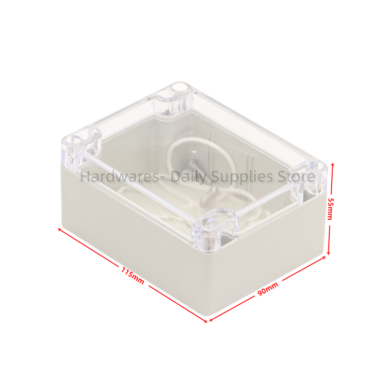Diy Box Electronics Mall - 1ชิ้น115x90x55มม. พลาสติกกันน้ำกล่องฝาปิดกล่องหุ้มอุปกรณ์อิเล็กทรอนิกส์อิเล็กทรอนิกส์ DIY 115มม. X 90มม.
