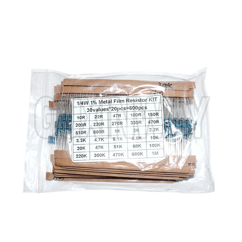 ชุดค่าต้านทาน 30 ค่า 1/4W 1% ต - Resistor Kit 1 4W บทวิจารณ์และราคา