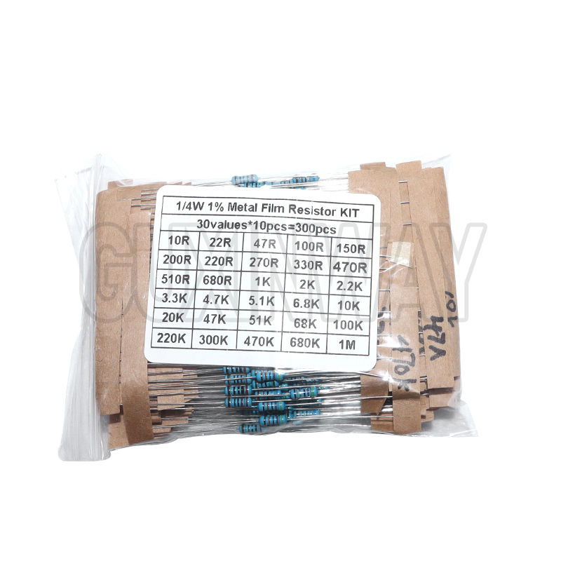 ชุดค่าต้านทาน 30 ค่า 1/4W 1% ต - Resistor Kit 1 4W บทวิจารณ์และราคา