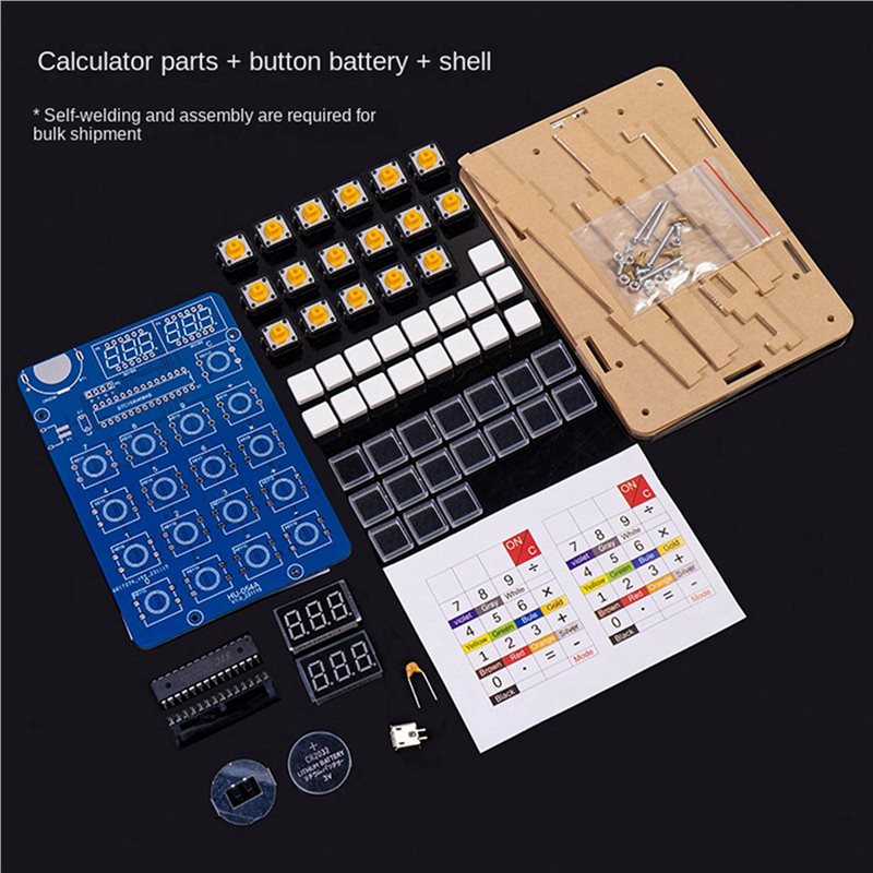 QWE-5X เครื่องคิดเลข DIY ชุด 5 - Homemade Diy Electronics บทวิจารณ์และราคา