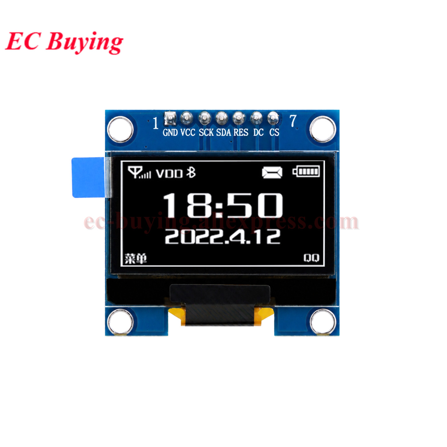 โมดูล OLED ขนาด 1.3 นิ้ว จอแสด - I2C Lcd Display บทวิจารณ์และราคา