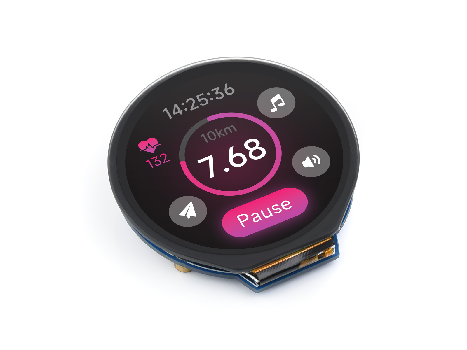 เวฟแชร์ 1.28 นิ้วโมดูลจอแสดงผล - I2C Lcd Display บทวิจารณ์และราคา