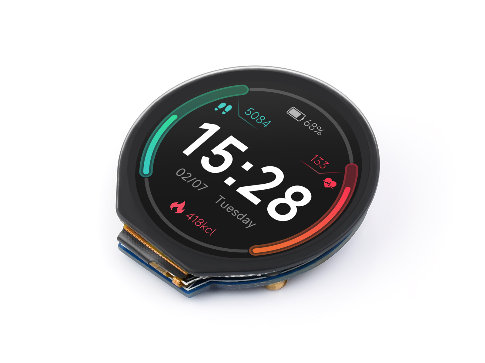 เวฟแชร์ 1.28 นิ้วโมดูลจอแสดงผล - I2C Lcd Display บทวิจารณ์และราคา
