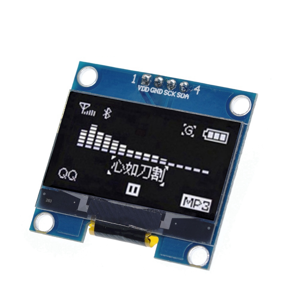 4PIN 1.3 OLED โมดูลสีขาว/สีฟ้า - I2C Lcd Display บทวิจารณ์และราคา