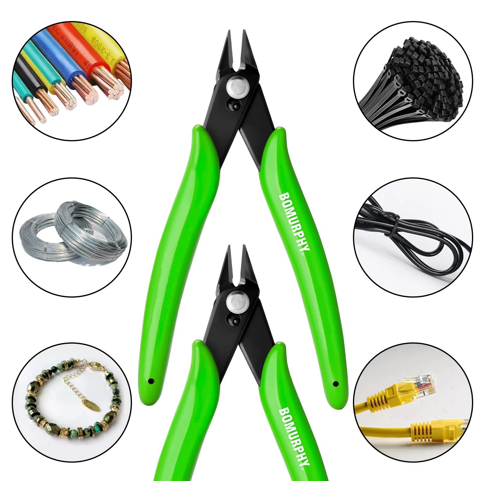 BOMURPHY 170 คีมตัดสายไฟสีดำสำ - Diy Electronics Filament บทวิจารณ์และราคา