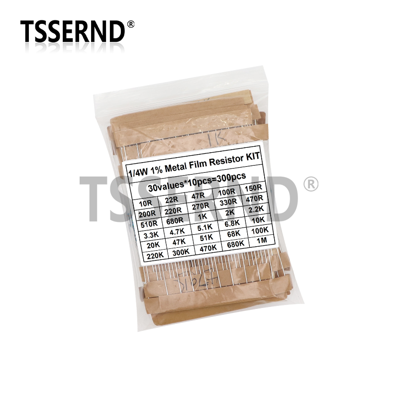 ชุดตัวต้านทานแบบฟิล์มโลหะ1% 1/ - Resistor Kit 1 4W บทวิจารณ์และราคา