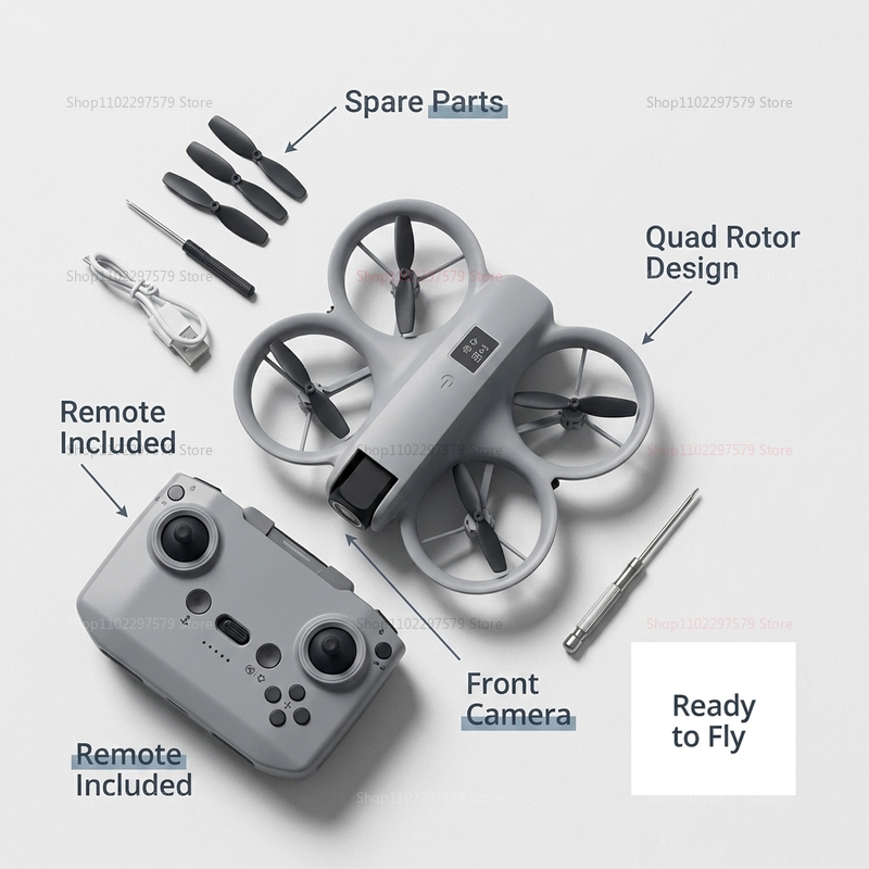 มินิโดรนพร้อมกล้อง 8K HD FPV โ - Diy Drone Electronics Kit บทวิจารณ์และราคา