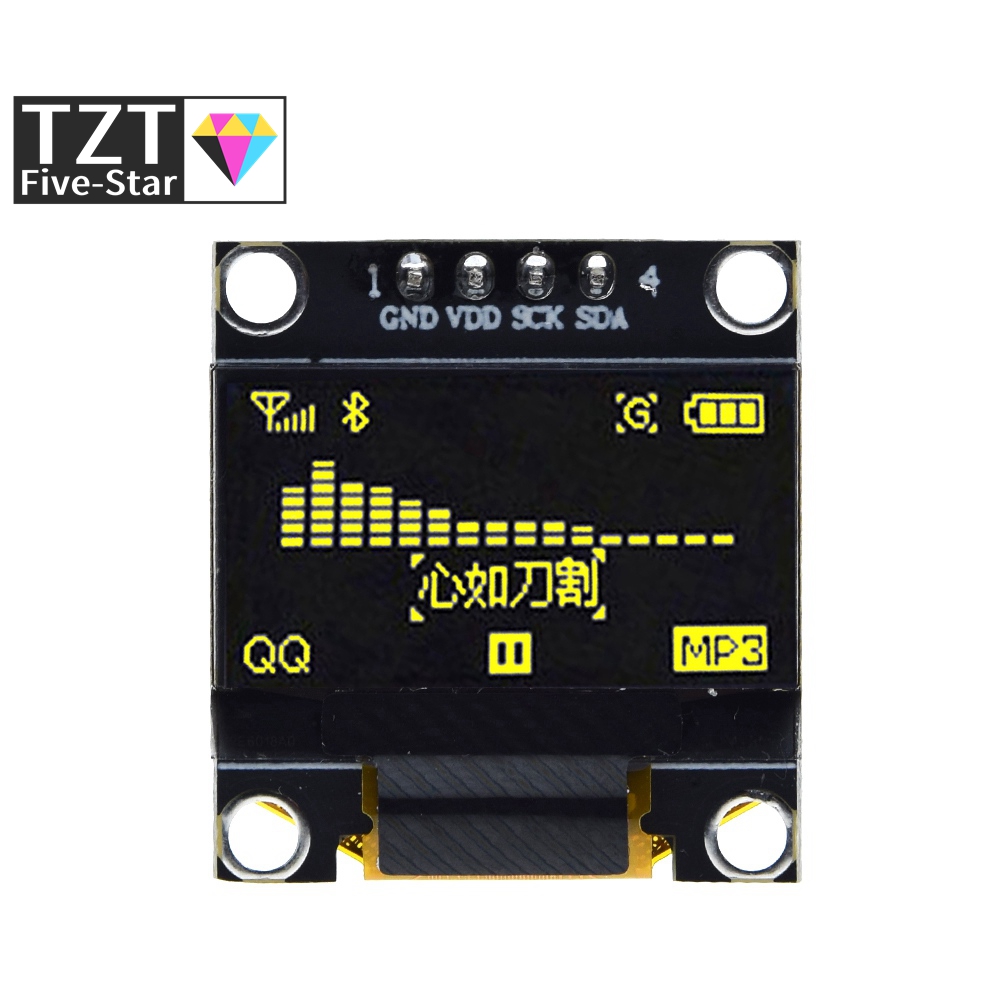 0.96 นิ้ว OLED IIC Serial สีขา - I2C Lcd Display บทวิจารณ์และราคา