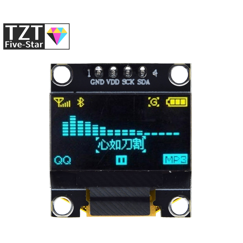 0.96 นิ้ว OLED IIC Serial สีขา - I2C Lcd Display บทวิจารณ์และราคา