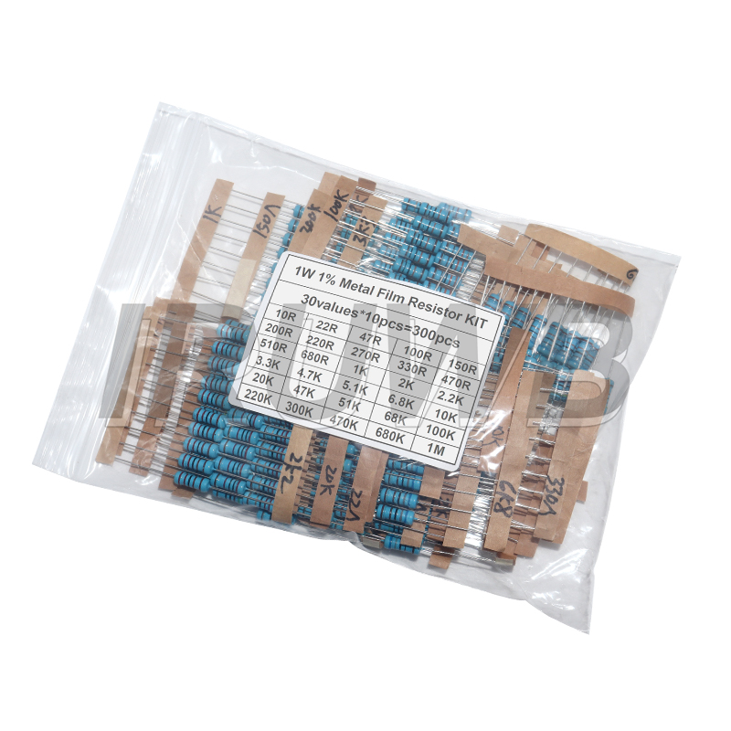 ชุดตัวต้านทานแบบฟิล์มโลหะ 300  - Resistor Kit 1 4W บทวิจารณ์และราคา