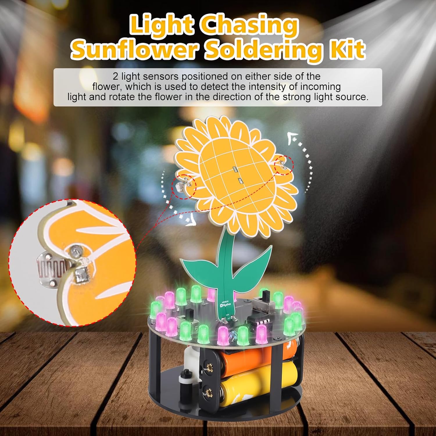 ชุดบัดกรีดอกทานตะวันไล่แสง DIY - Diy Electronics Ideas บทวิจารณ์และราคา