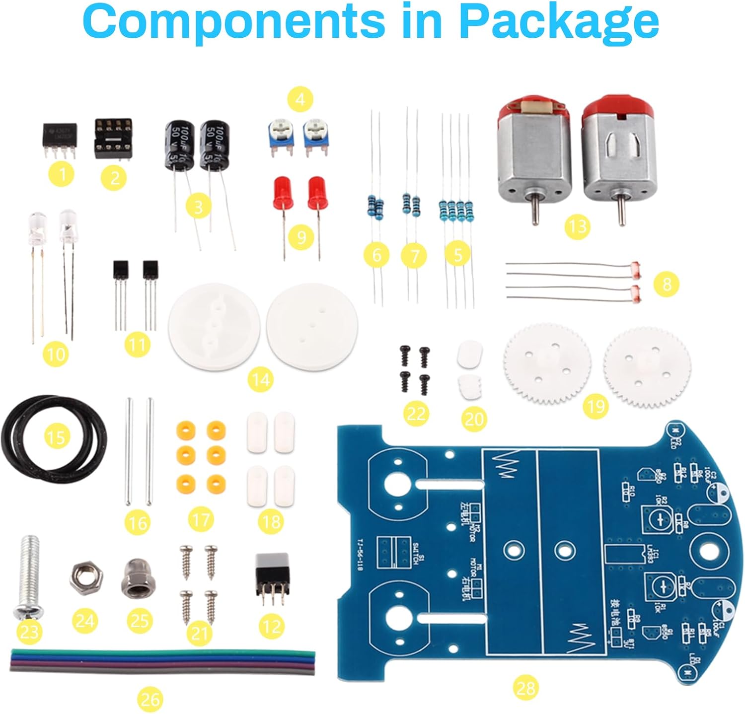 สมาร์ทรถบัดกรีโครงการชุด D2-5  - Diy Electronics For Kids บทวิจารณ์และราคา