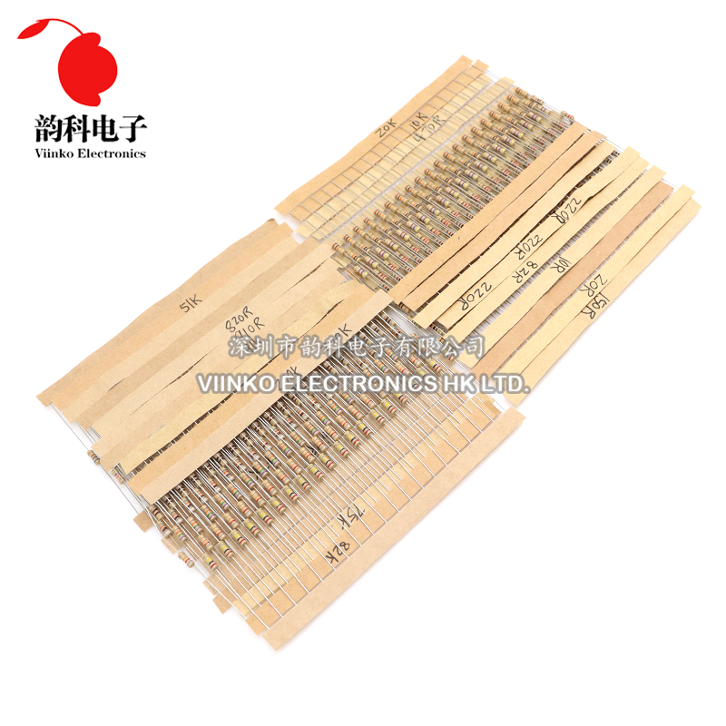 ชุดตัวต้านทานฟิล์มคาร์บอนแบบ1/ - Resistor Kit 1 4W บทวิจารณ์และราคา