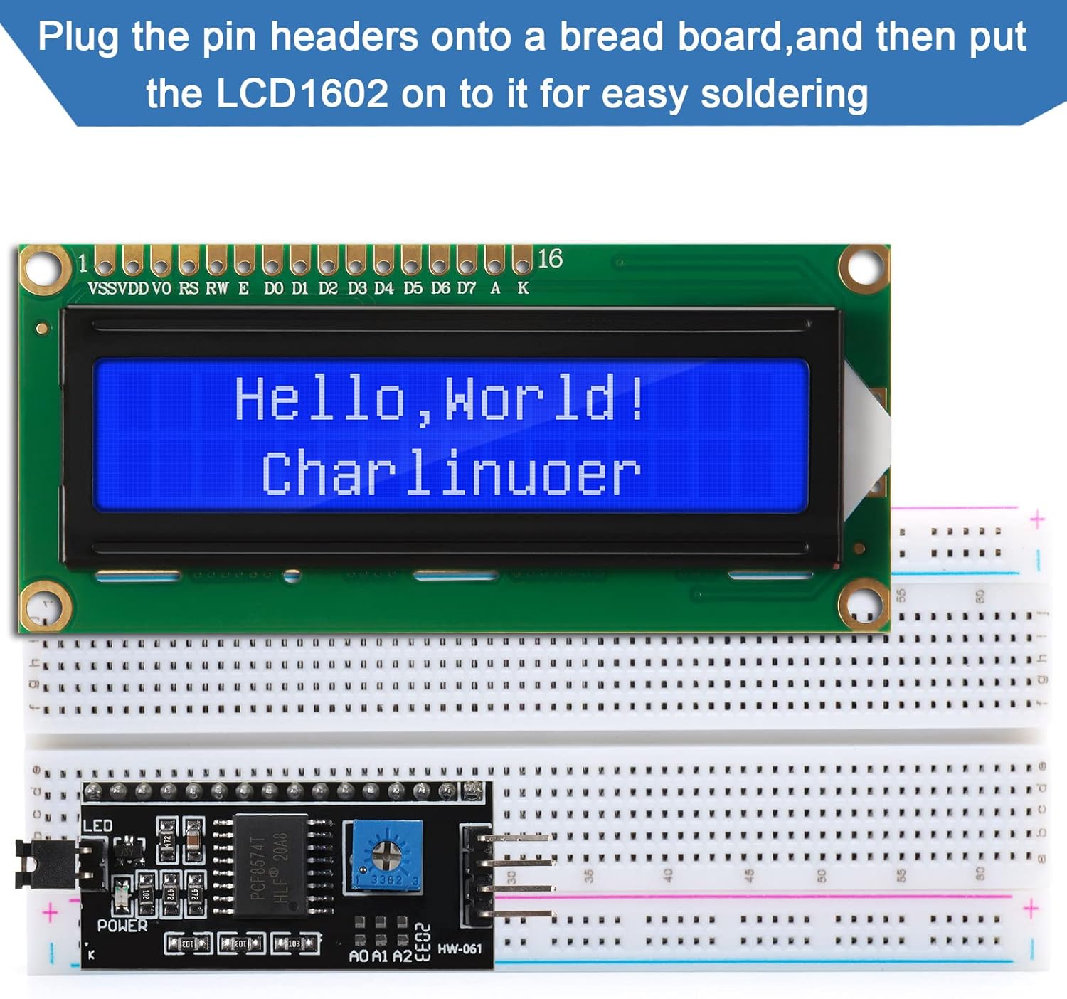 ชุดหนึ่ง 1602 LCD 20*4 หน้าจอส - I2C Lcd Display บทวิจารณ์และราคา