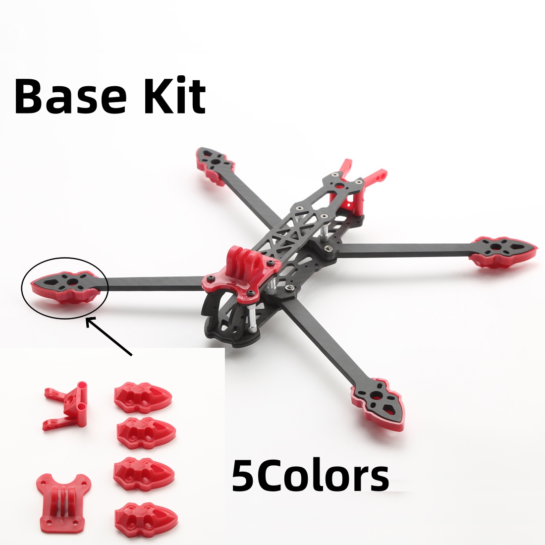 ชุดโครง FPV Mark4 ขนาด 5 นิ้ว  - Diy Drone Electronics Kit บทวิจารณ์และราคา