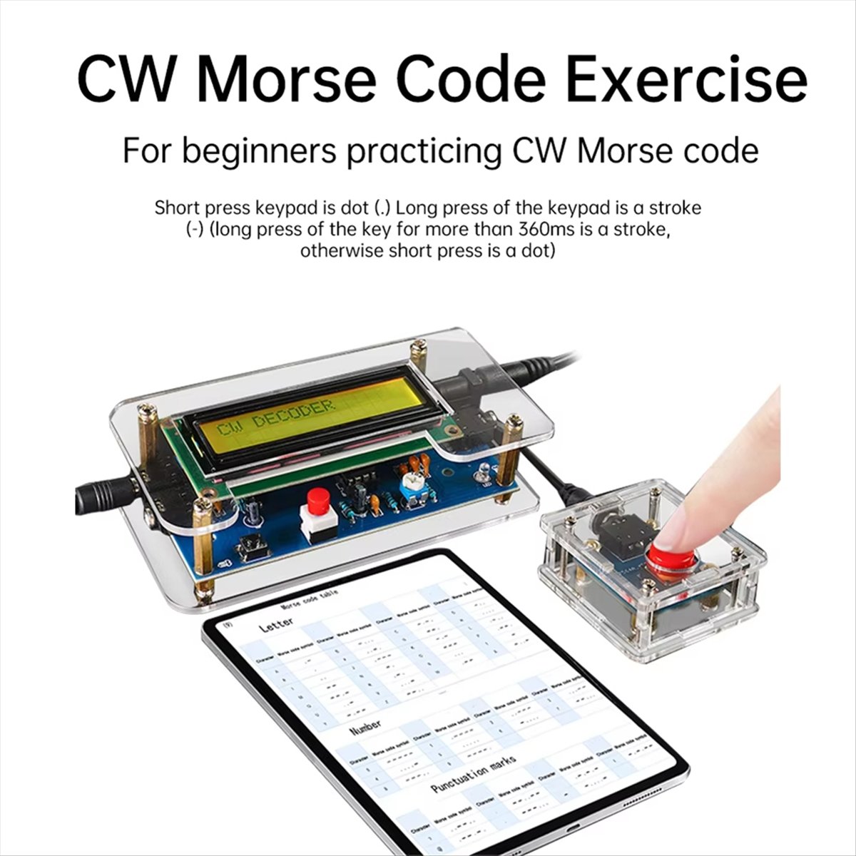 ชุดคิทประกอบวงจรถอดรหัสมอร์ส H - Diy Electronics Circuits บทวิจารณ์และราคา