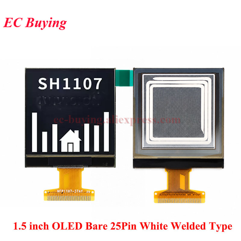 1.5 นิ้ว OLED LCD จอแสดงผลสีขา - I2C Lcd Display บทวิจารณ์และราคา
