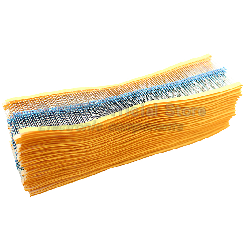 100pcs 1/4W ตัวต้านทานฟิล์มโลห - Resistor Kit 1 4W บทวิจารณ์และราคา
