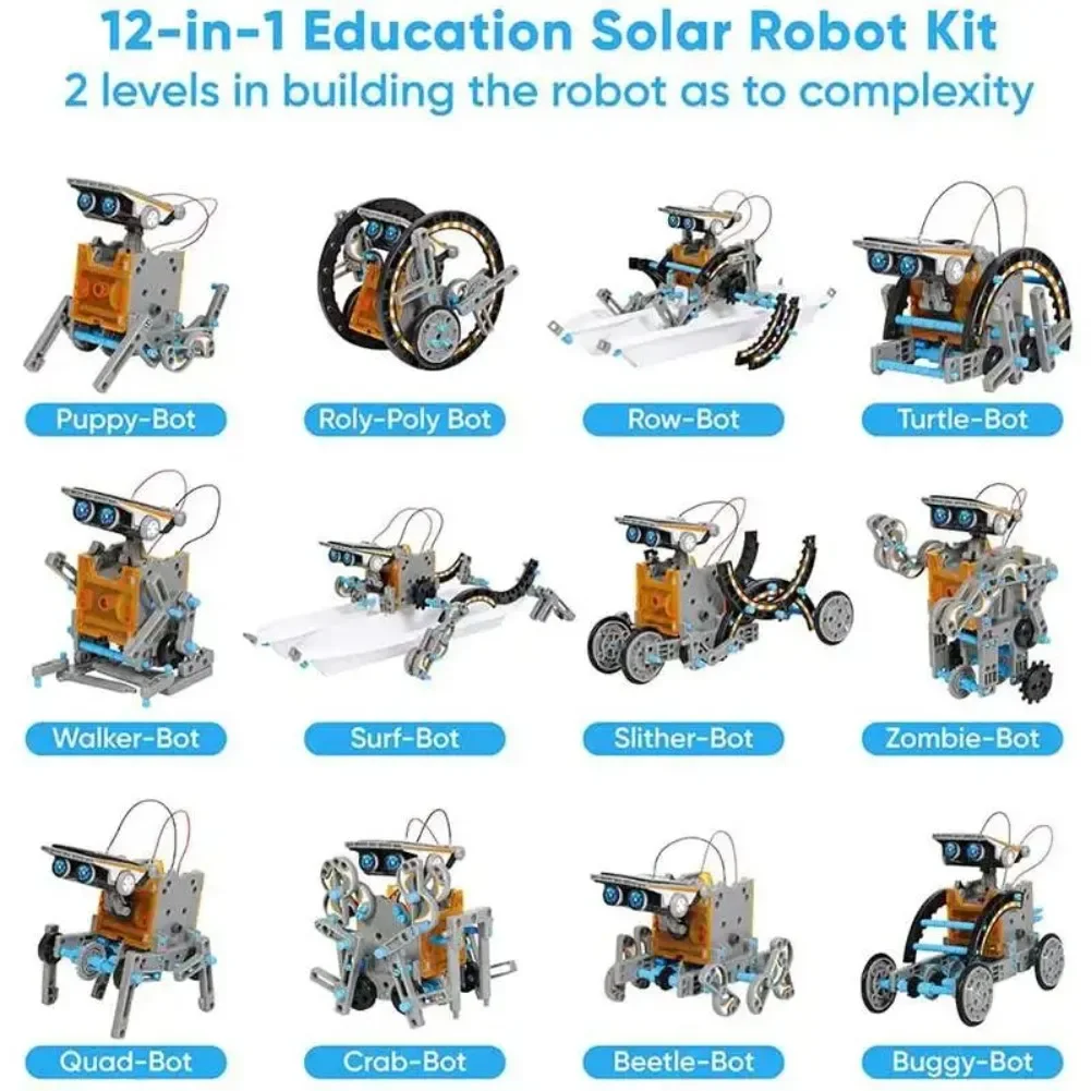 13 in 1 พลังงานแสงอาทิตย์หุ่นย - Diy Electronics Game บทวิจารณ์และราคา